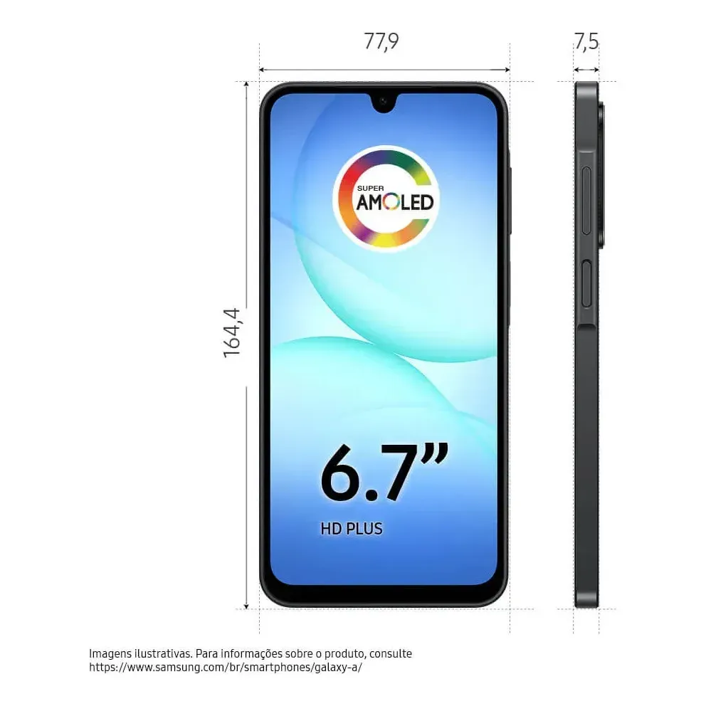 Celular Samsung Galaxy A17 5G - embalagem